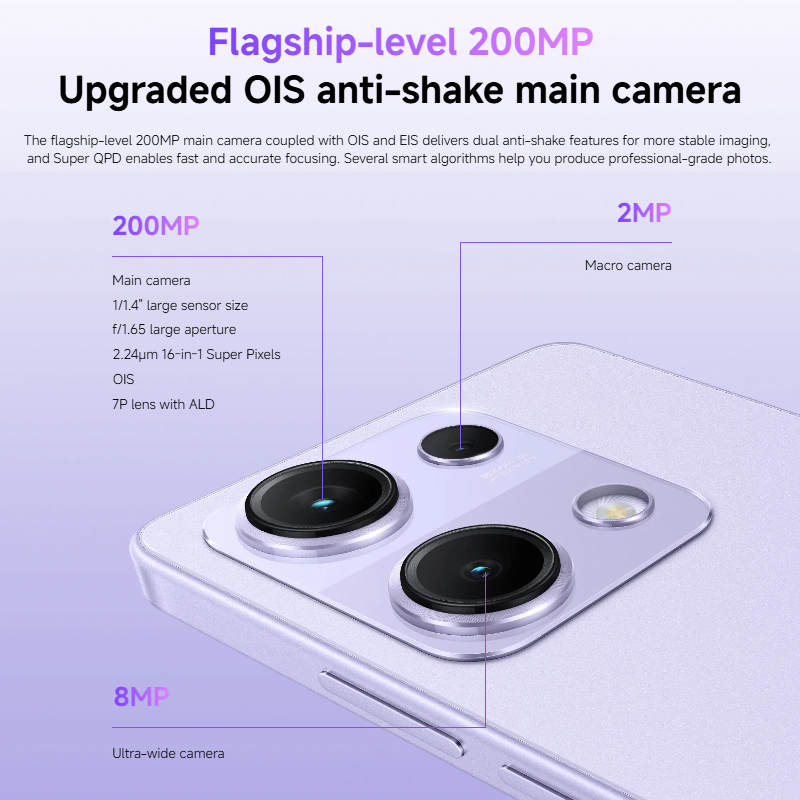 Versão global redmi note 14s mediatek helio g99 ultra 200mp pro grau al sistema de câmera 6.67 "amoled 120hz display 5000mah