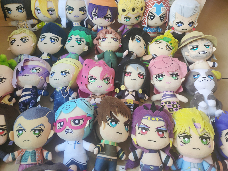 JoJoss Bizarre Adventure Golden Wind Buccellati Abbacchio Fugo Yoshikage Kira Rohan Kishibe Josuke Higashikata Jotaro Kujo plush