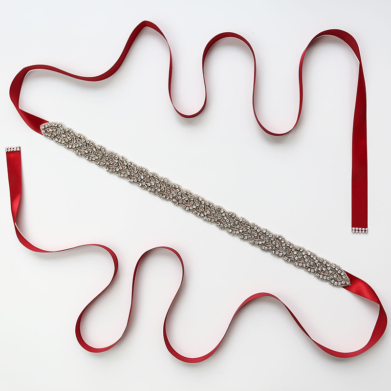 Luxe Dames Riem Kristallen Riem Trouwjurk Accessoires Strass Bruid Riem, Bruiloft Feest Prom Jurk Applique Benodigdheden