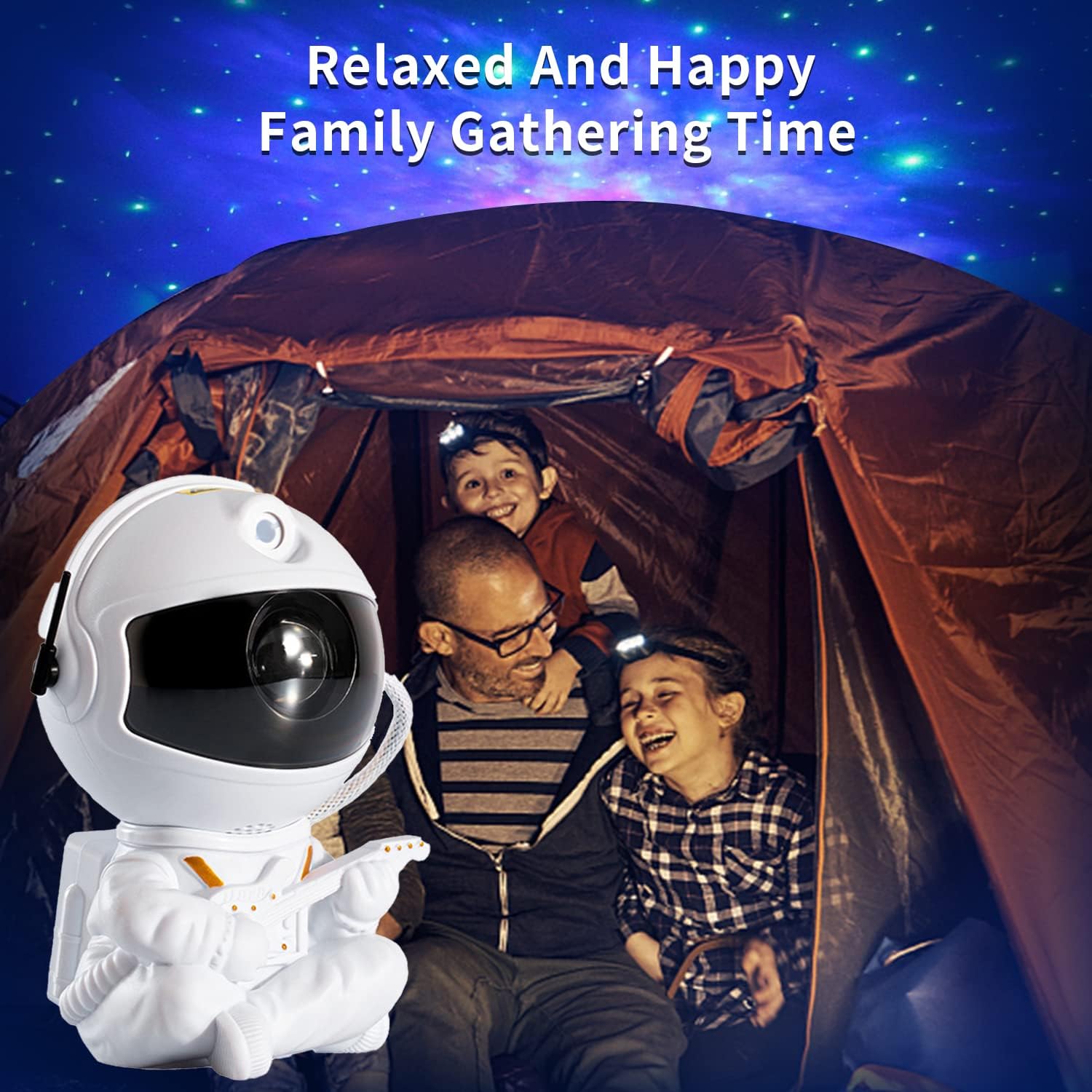 Galaxy Star Proiettore Luci notturne Cielo stellato Astronauta Atmosfera Lampada a LED per soffitto decorativo della camera da letto Regali per bambini