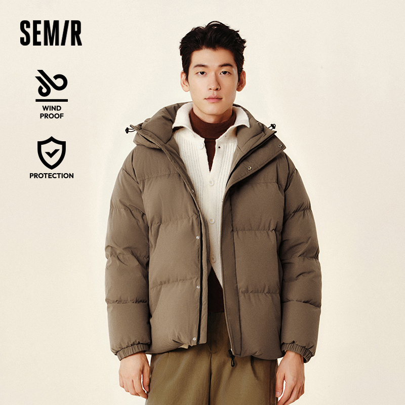 Semirลงเสื้อแจ็คเก็ตผู้ชายกันน้ําWindproof 2024 ฤดูหนาวใหม่ไหล่Outerwearคู่ลงเสื้อ
