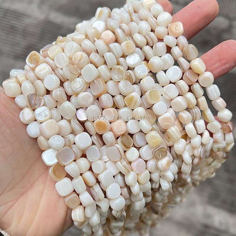 Natürliche Shell Perlen Unregelmäßige Form Glatte Perlen Lose Spacer Perlen Für Schmuck Machen Diy Ohrringe Halskette Zubehör Erkenntnisse