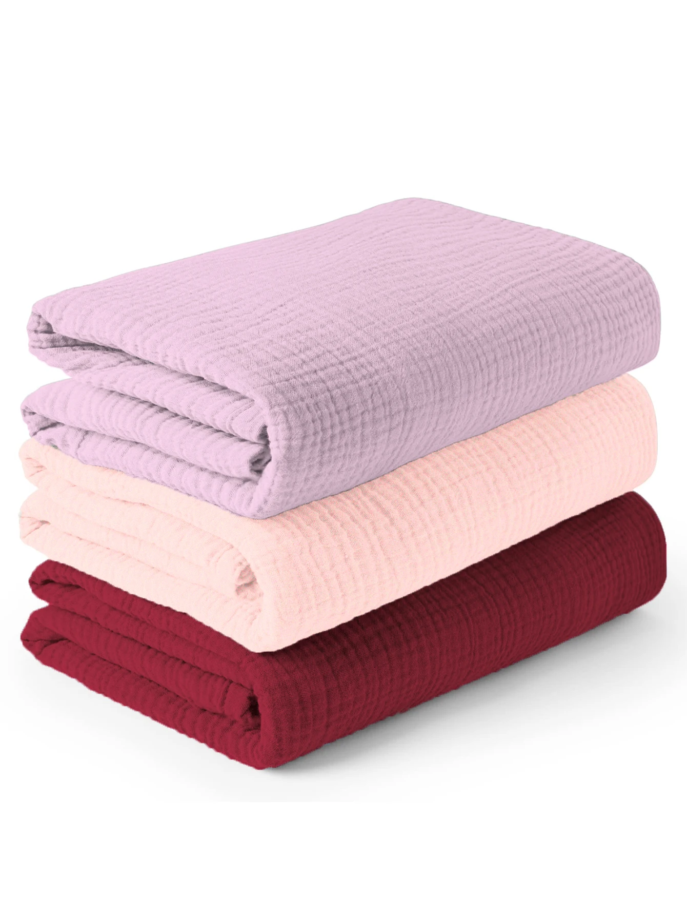 3 unids/set suave transpirable bebé recién nacido recibir manta muselina Swaddle mantas