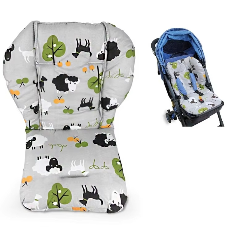 Coussin de doublure de poussette pour bébé, tapis doux, siège de poussette, coussin de chaise d'alimentation, matelas, accessoires de poussette
