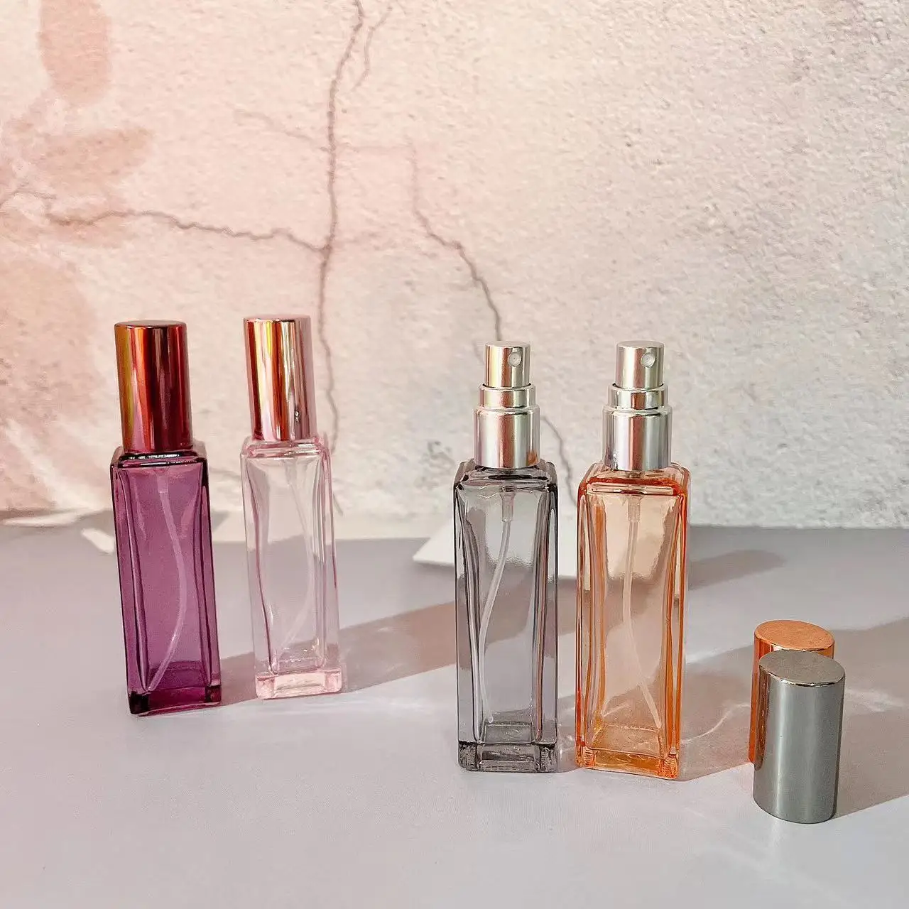 20ml Refillable  Perfume Bottle Portable Glass Spray Bottle Travel Empty Cosmetics Liquid Container Mini Atomizer Dispenser