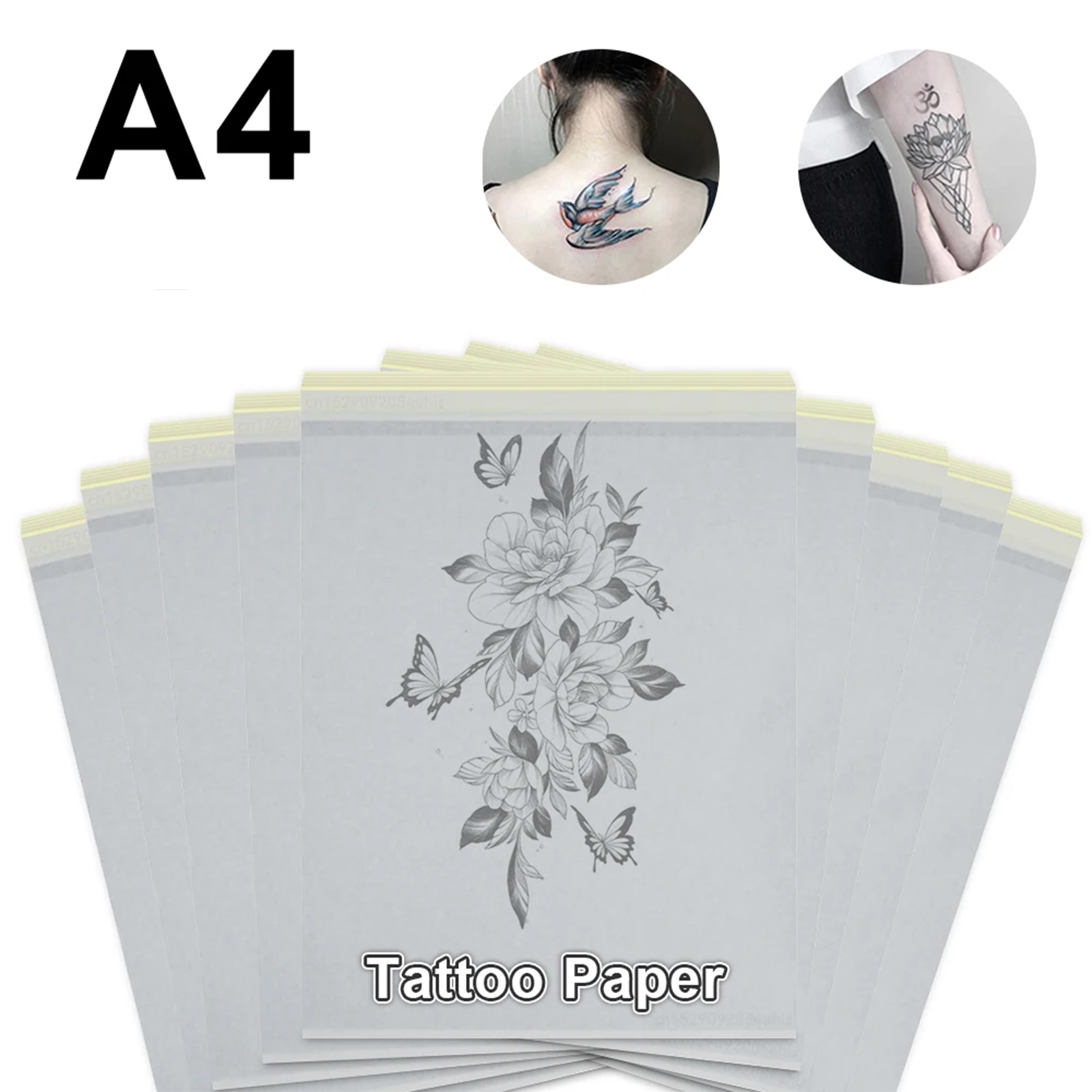Tattoo A4 Transferpapier Tattoo Transferpapier Schablone Carbon Kopierer Geist Schablone Carbon 4 Schichten Thermopapier DIY Tattoo