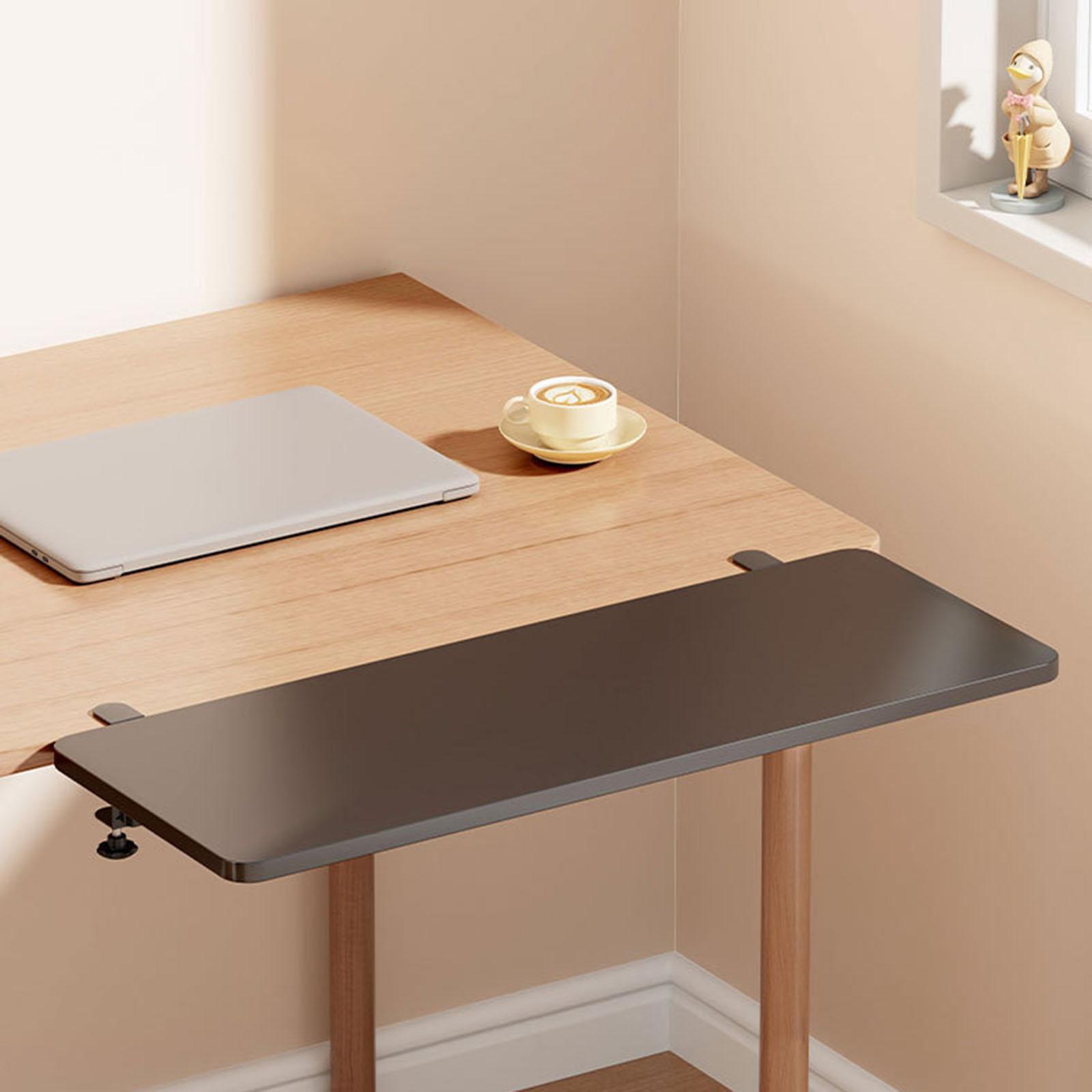 โต๊ะExtenderชั้นวางคีย์บอร์ดถาดตารางMount Extensionสิ่งที่แนบมาClampสําหรับHome Officeพับแขนด้านข้างตาราง
