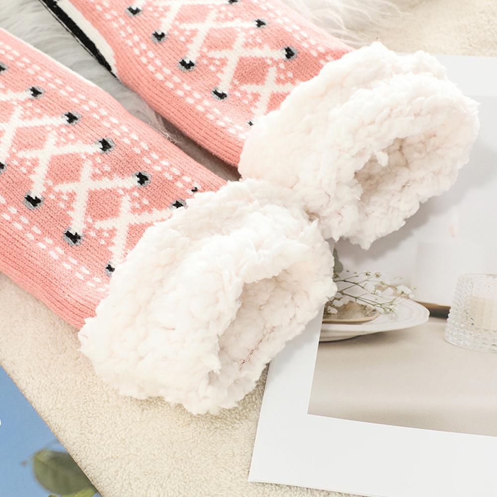 Fuzzy Fluffy Sock Women Winter High Warm Plush Non Slip Home Sleeping Soft High Quality Female Floor Thermal Slipper Sock
