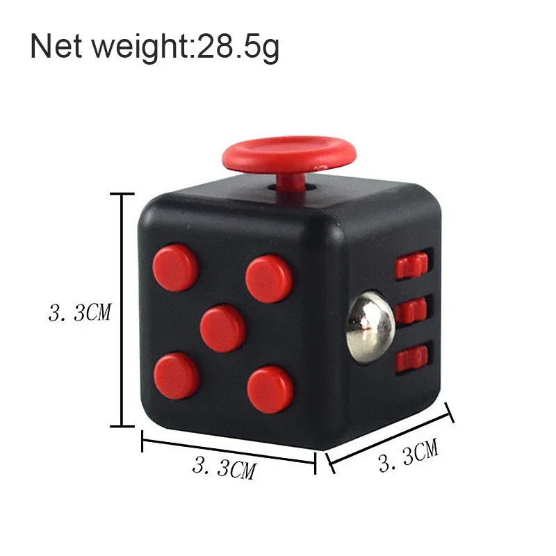 สีทึบ Fidget Decompression ลูกเต๋าสําหรับปล่อยความเครียดออทิสติกความวิตกกังวลบรรเทาเด็กผู้ใหญ่ความเครียดบรรเทา Anti-Stress ปลายนิ้ว