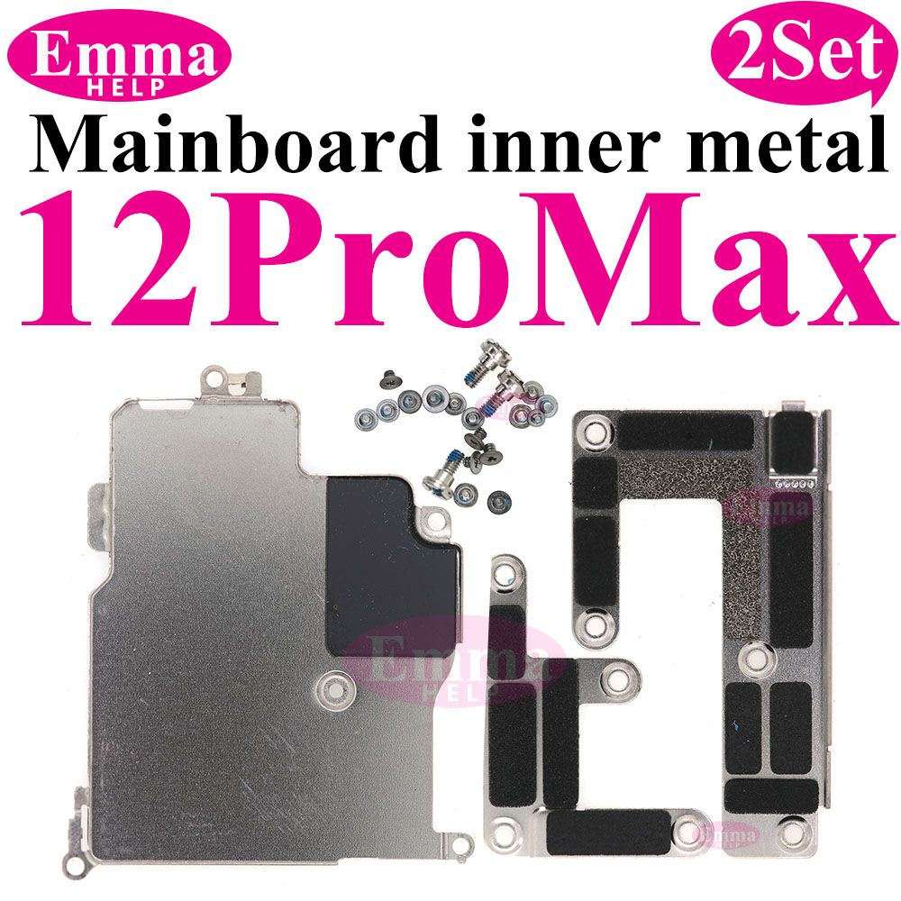 2Set Innere Metall LCD Batterie Abdeckung Platte mit Schrauben Für iPhone 11 12 13 Pro Max XS XR X halterung Halter Clip Schraube Teile