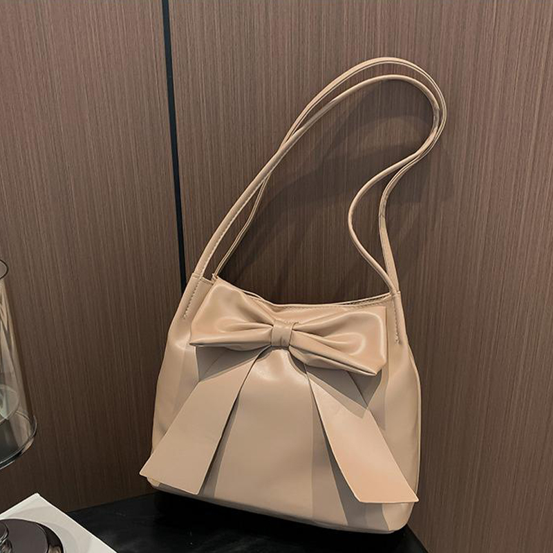 Новая модная вместительная сумка-тоут с бантом и подмышками