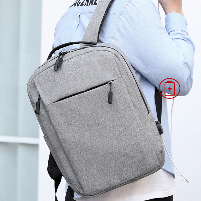 Mochila multifuncional de grande capacidade para laptop, carregamento USB, mochilas de escola de informática, bolsa impermeável Oxford para homens, viagem, masculina