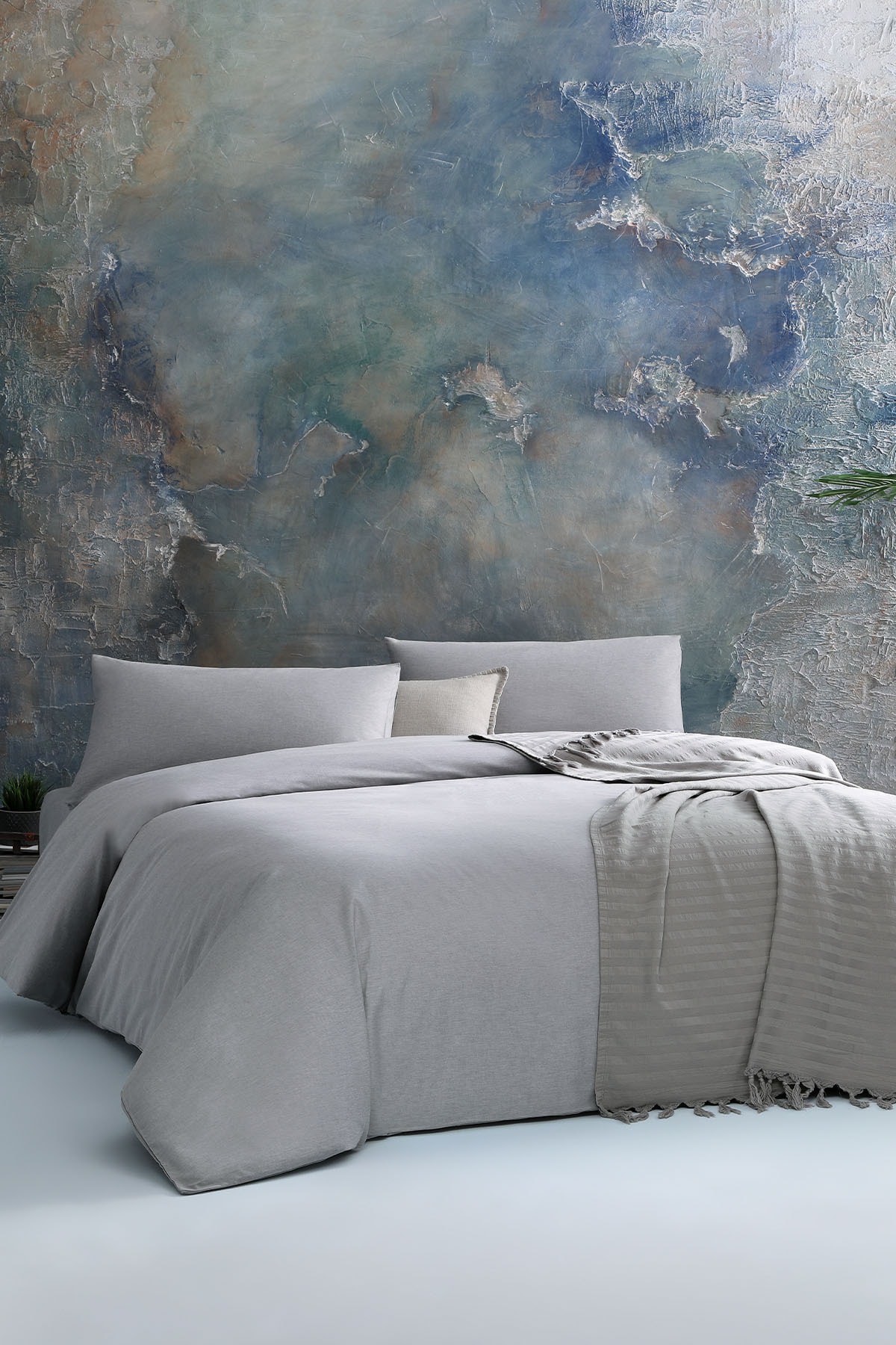 Set Penutup Duvet Abu-abu XL Kepribadian Ganda Ranforce