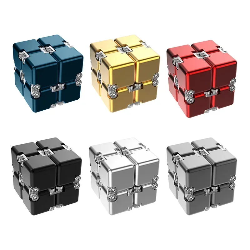 แฟชั่นโลหะ Infinite Magic Cube ใหม่ที่ไม่ซ้ํากันอัพเกรดถอดประกอบพัฒนาสติปัญญา Decompression ของเล่น