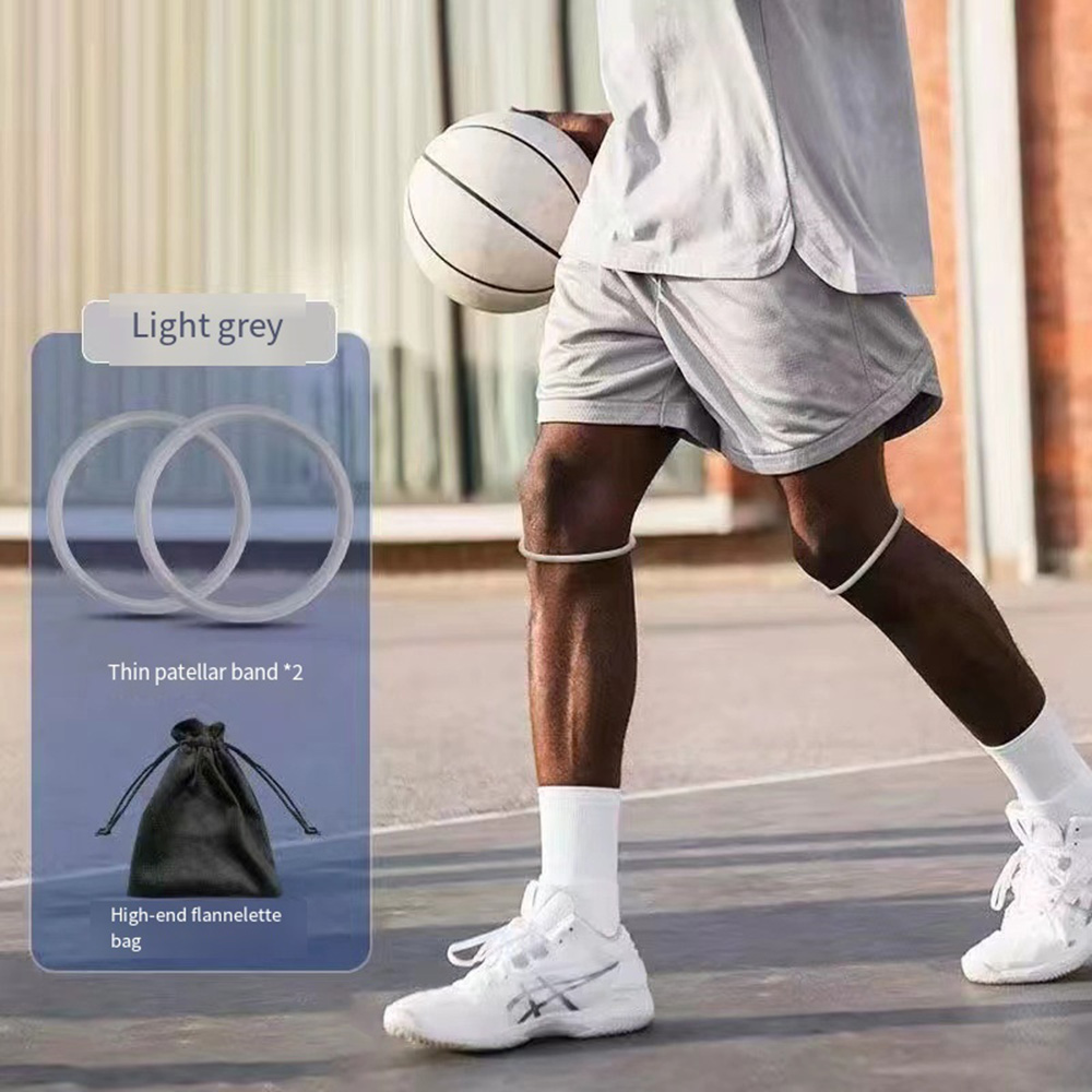 Cinturón de rótula fina para baloncesto, cinturón de fuerza para rodilla, anillo de cuerda para articulación de rodilla, banda de goma, rodillera deportiva, protección fija elástica
