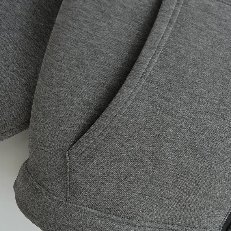 TRAF Sudadera con capucha para mujer, sudaderas con cremallera de gran tamaño, ropa de abrigo de manga larga para otoño e invierno, sudadera con cremallera Y2k, Top con capucha