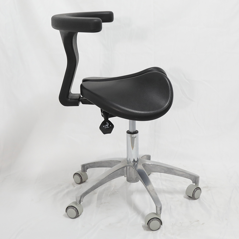 ‌Dental Saddle Stool - Adjustable Orthopedic Chair with Silent Wheels, Ergonomic Salon & Clinic Seat for Spa/Doctor