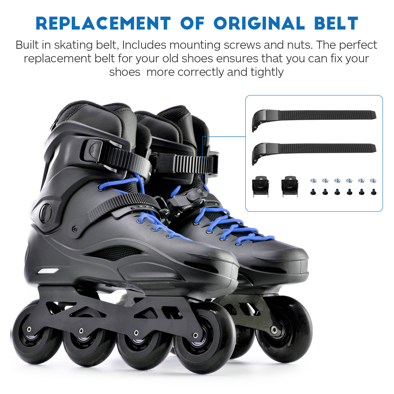 Skating Schuhe Universal Schnalle Riemen Skate Zubehör Rollschuhe Ersatzteile Einstellbare Skating Schuhe Riemen