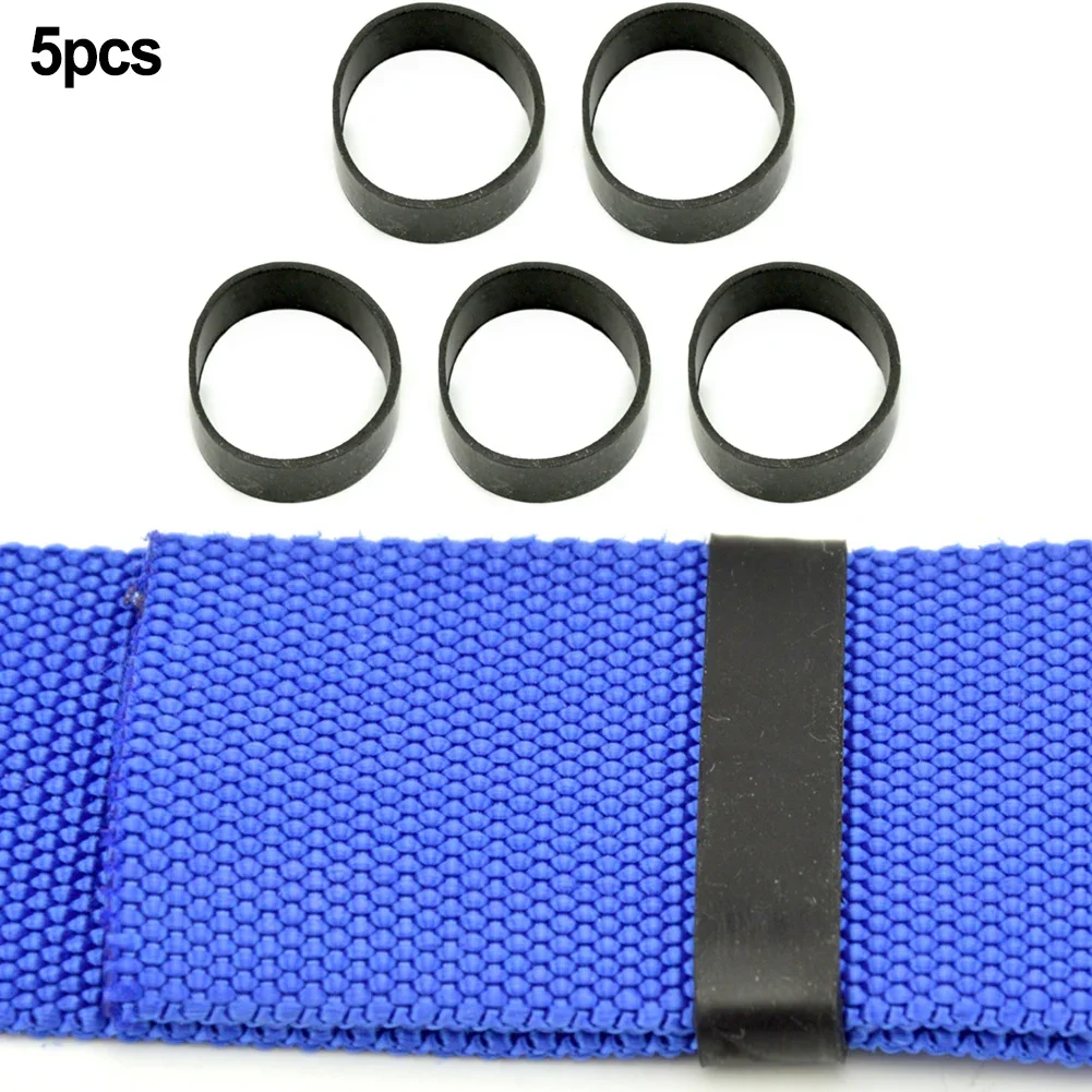 Anillos fijos de goma para buceo, cinturón de peso, correas traseras para tanque, accesorios de almohadilla trasera de ala de buceo, soporte de hebilla, 5 uds.