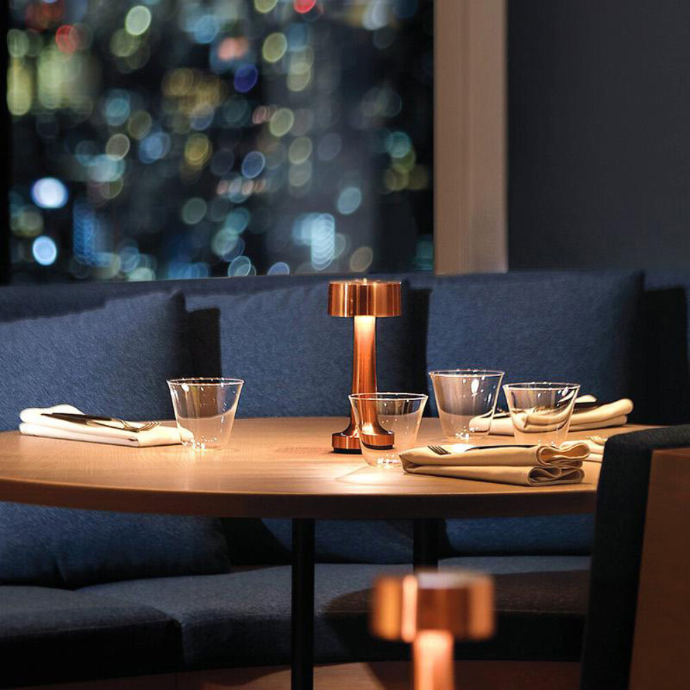 Retro Tischlampe Metall Touch Dekor für Bar Couchtisch Restaurant Dekoration Licht Schreibtisch LED wiederaufladbare Nachtlichter Schlafzimmer