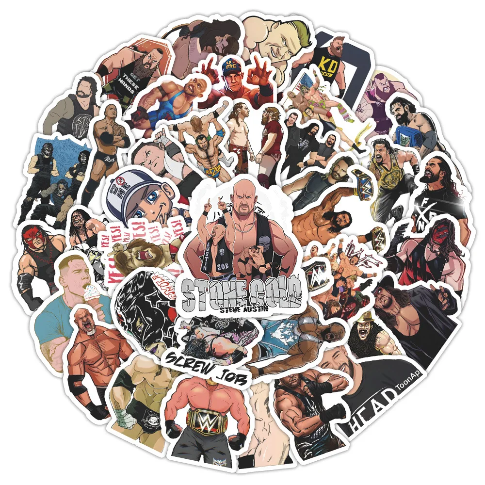 10/30/60 шт. борьба мультфильм наклейки WWE граффити DIY наклейка ноутбук телефон гитара автомобиль велосипед скейтборд наклейки украшение игрушка