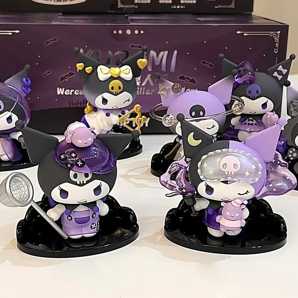 Sanrio Kuromi กล่องตาบอดมนุษย์หมาป่า Series High-Looking Action รูปตุ๊กตาอะนิเมะ Surprise กล่องน่ารักของเล่นสะสม