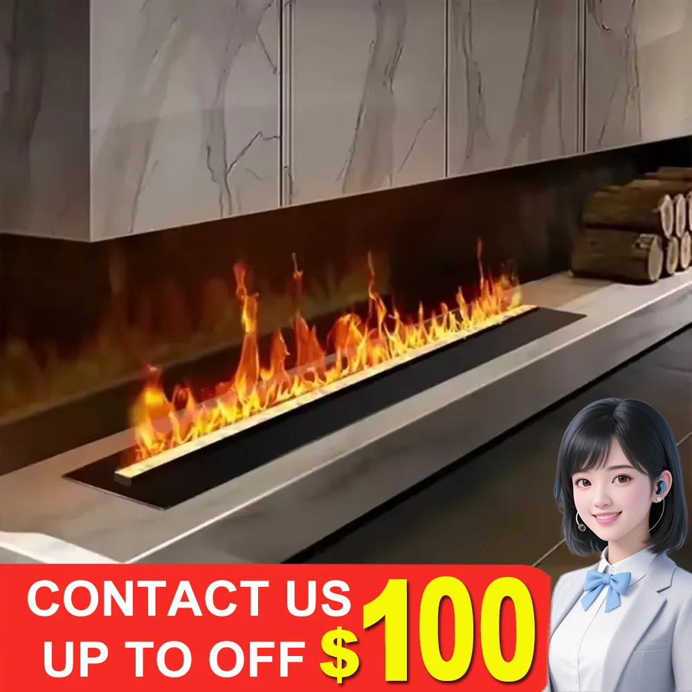 Slimme Stoom Led Flame Tv Stand Decoratieve Open Haard 5 Jaar Garantie Stille Automatische Water 3d Water Waterdamp Elektrische Open Haard 3D simulatie van thermische machtshaard woonkamer vlam decoratieve waterdamph