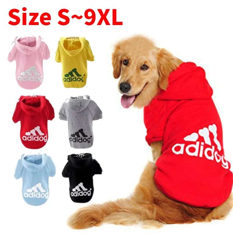 Ropa cálida para perros de otoño e invierno, sudaderas con capucha para perros Adidog, abrigo cálido para mascotas, chaqueta para perros medianos y grandes, suéter para cachorros, ropa de Bulldog Francés