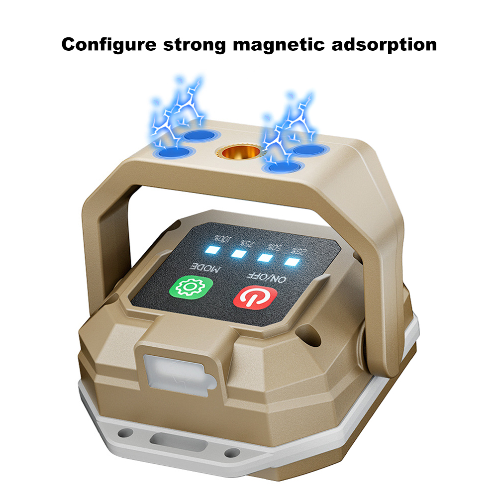 COB LED Inspection Lamp Waterproof Flashlight with Magnetic Base Emergency Light Rechargeable for Car Repair Emergency Workshop