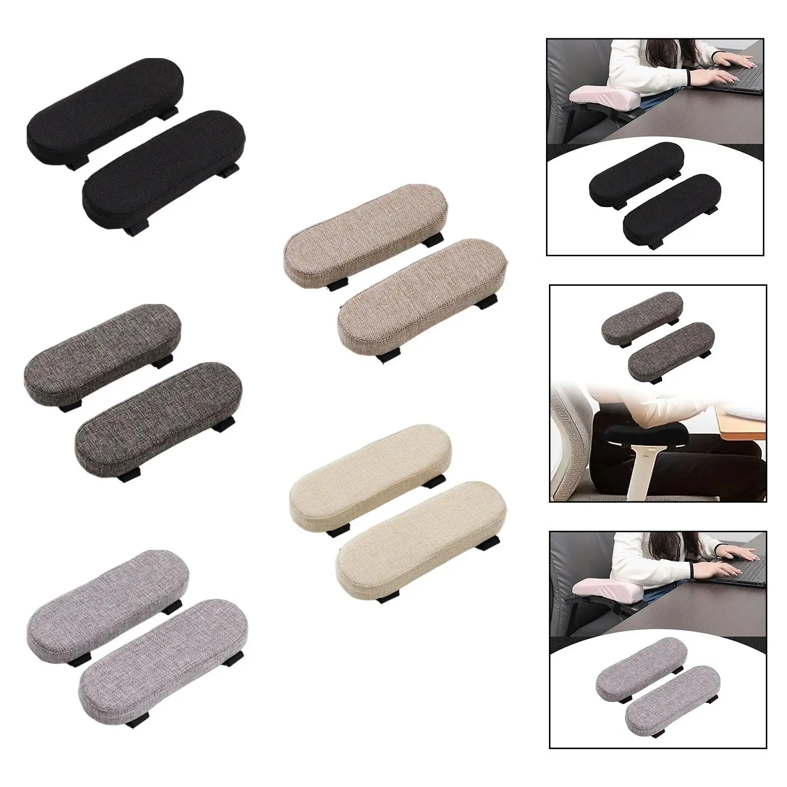 Cojín para reposabrazos de silla de juegos, funda extraíble, cómodo reposabrazos para silla de oficina