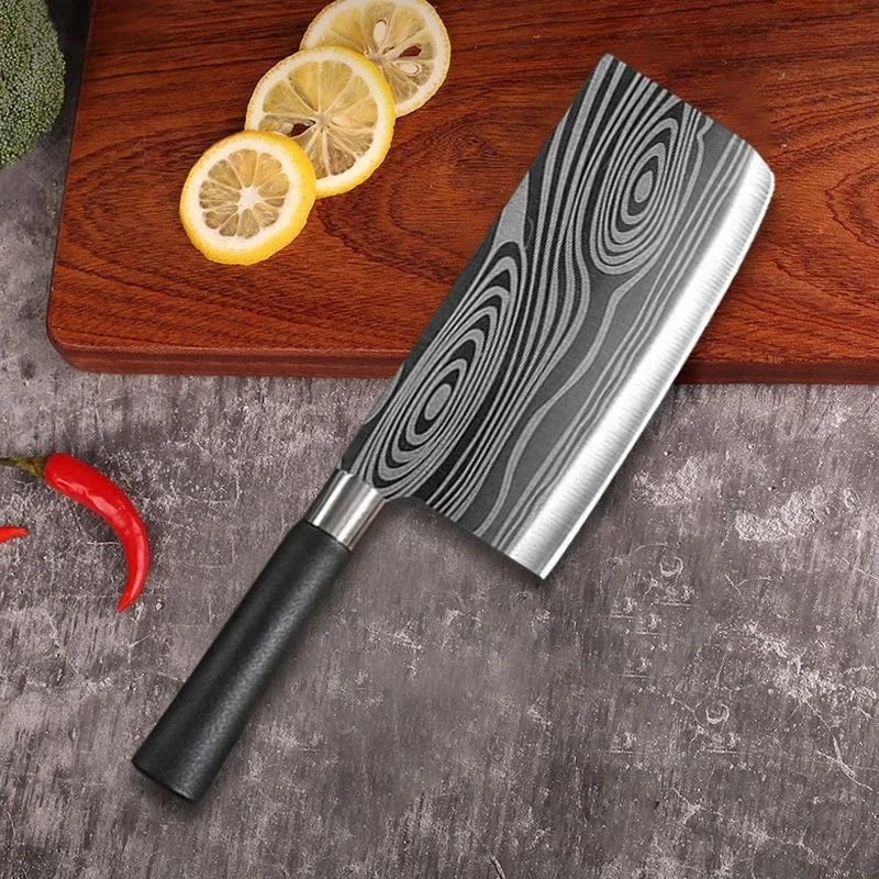 เลเซอร์ดามัสกัสรูปแบบยูทิลิตี้มีดครัวกรรไกร Sharpening Rod ชุดสแตนเลส SHARP Slicing มีดเชฟเครื่องมือทําอาหาร