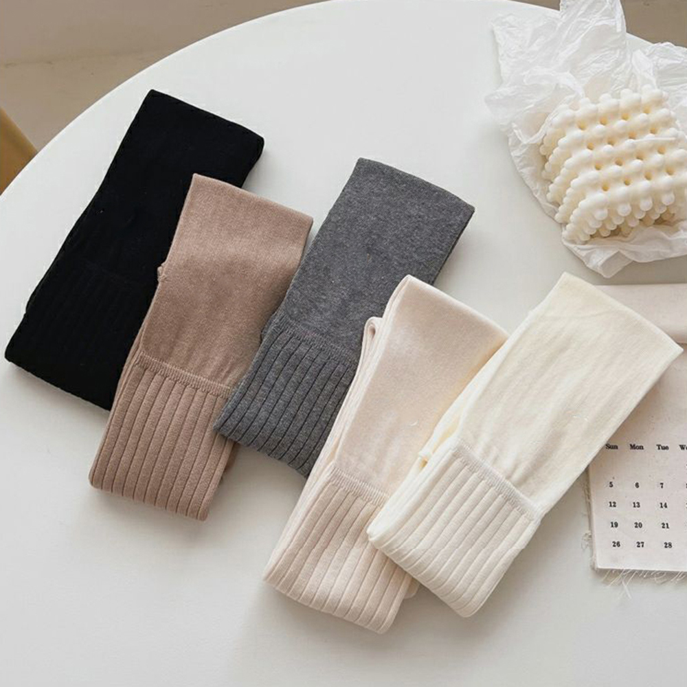 Calcetines hasta la rodilla para mujer, medias suaves de empalme, calcetines térmicos de tubo alto, calcetines casuales de estilo Preppy coreano, moda de otoño e invierno