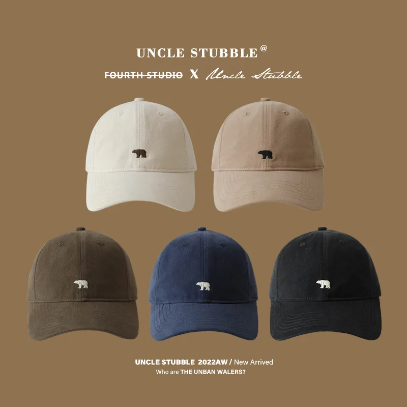 Gorra de béisbol bordada con oso elegante, protección solar, transpirable, ajustable, Ideal, informal, gorra de béisbol Unisex para hombres y mujeres