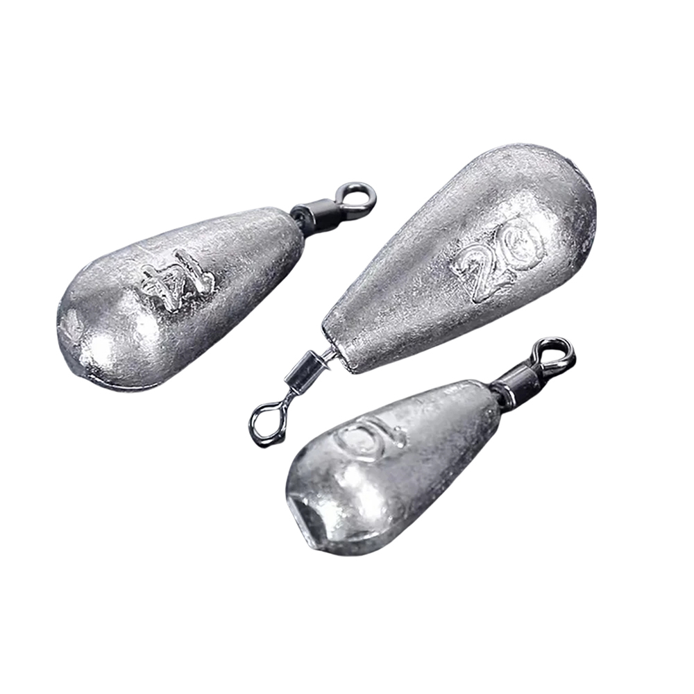 15 unids/lote peso de Pesca plomo 3,5g 5g 7g 10g 14g 20g tubo bala plomo colgante plantilla de Metal Kit de aparejos de mar herramienta de Pesca