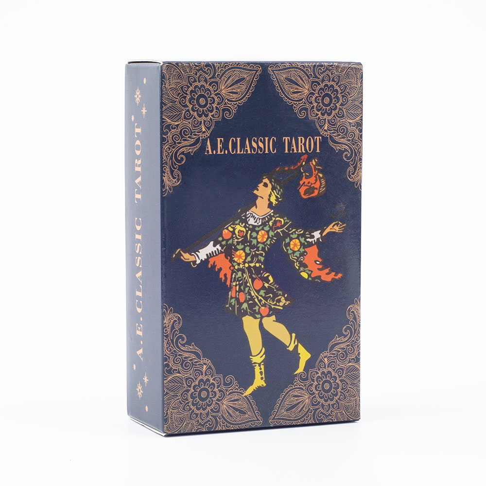 A.E.Classic Tarotkaarten met gids Kleurrand Waarzeggerij Dek voor Fate Waarzeggerij en Party Bordspellen 10,3x6,1cm