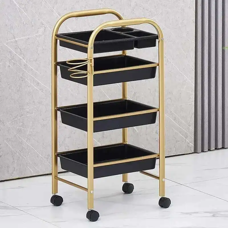 Wózek Wózek Estetyka Toaletka Zakupy Fryzjer Elegancki Fryzjer Organizer Carrello Estetista Spa Meble Pomocnicze