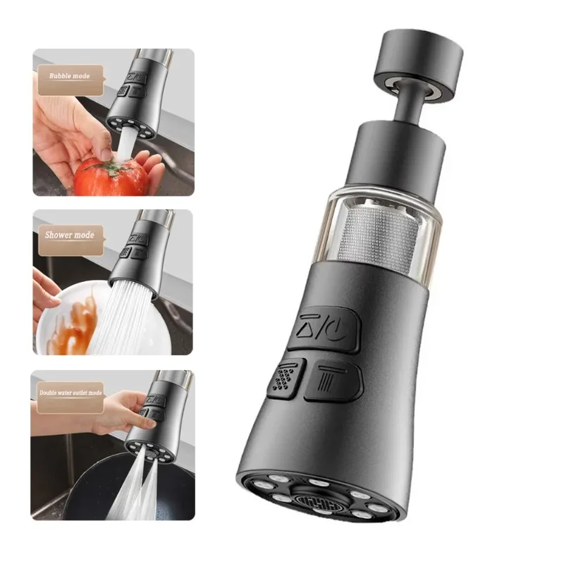 360 °   Universal Küche Wasserhahn Extender Mit Filter Funktion Belüfter Splash Filter Waschbecken Wasserhahn Bubbler Düse Belüfter