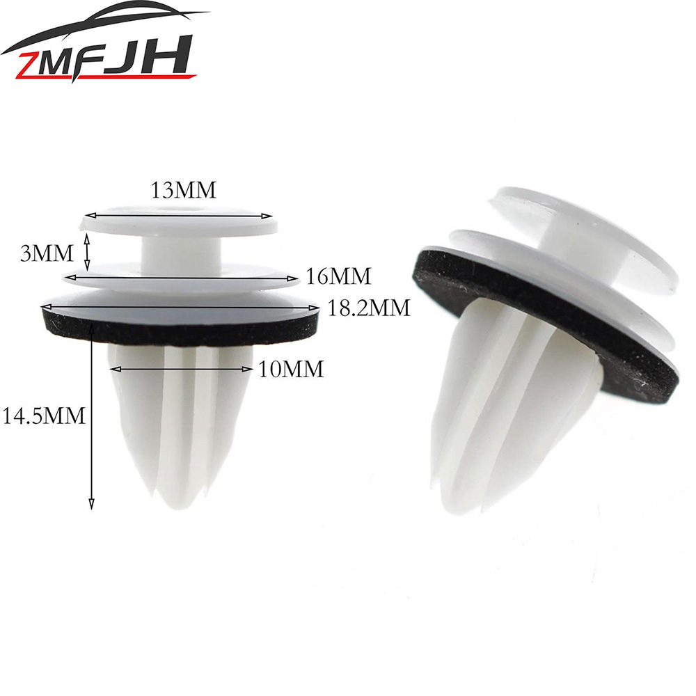 100PCS Plastic Car Door Panel Fastener Clips Fastener Rivet Bumper Clips Retainer Universal Screw Clips Car Accessories