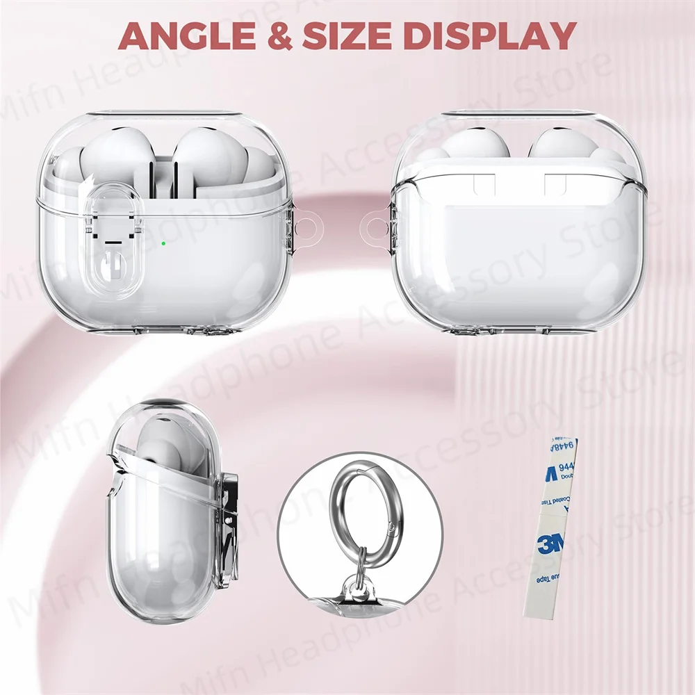 Transparent lock with cleaning kit Case for samsung galaxy buds 3/galaxy buds3 pro for Galaxy Buds 3 3Pro Charging Case 2024 New
