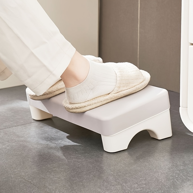 Ergonomic PP Footrest for Office Desk. Fits Under Desk, Use at Work, Sofa & Study. Comfortable & Space-Saving.
