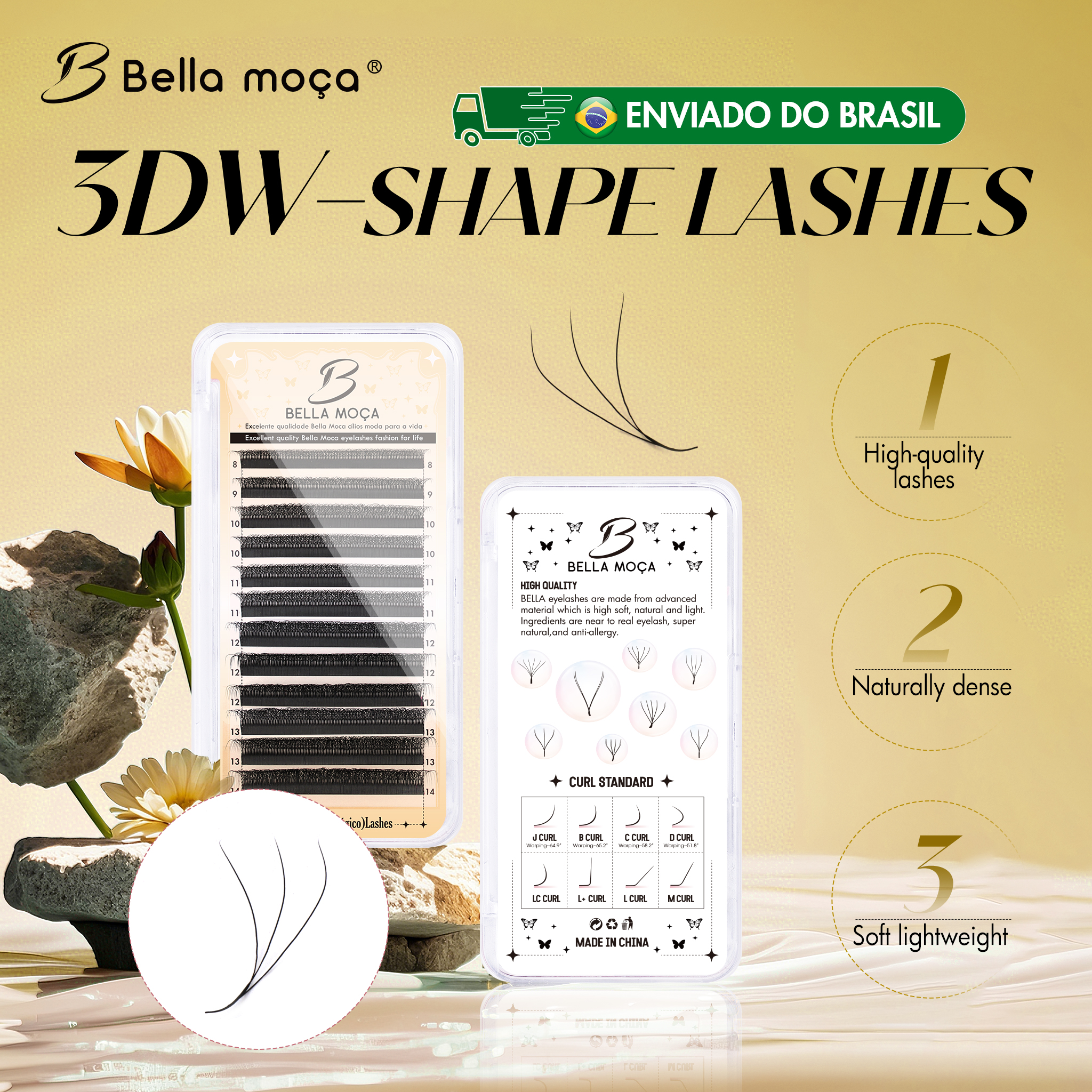 Bella moça YY/3D/4D/5D/6D/7D/8DW Ресницы 8-14мм D Curl 0.07 Черные Натуральные Мягкие Ресницы