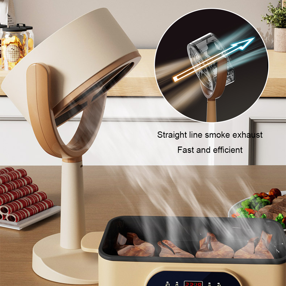 Q8 mini exaustor de mesa doméstico, exaustor pequeno portátil, exaustor de vento alto com ângulo ajustável USB.