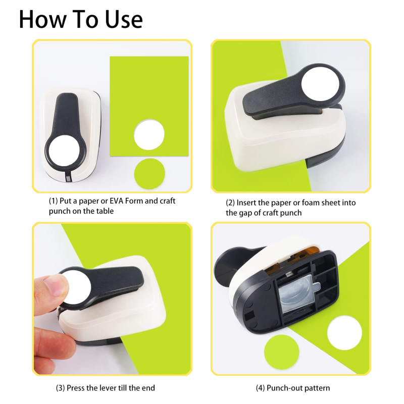 簡単なデザインのための円形パンチ,日曜大工のペーパーカッター,さまざまなサイズ,穴の形状,新しい