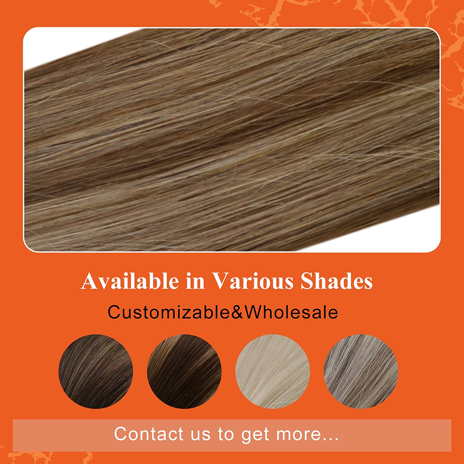 Full Shine-Extensions de cheveux en U ktNail, document de balayage, perles de colle KerBrian, cheveux humains précollés, machine Remy, 50g