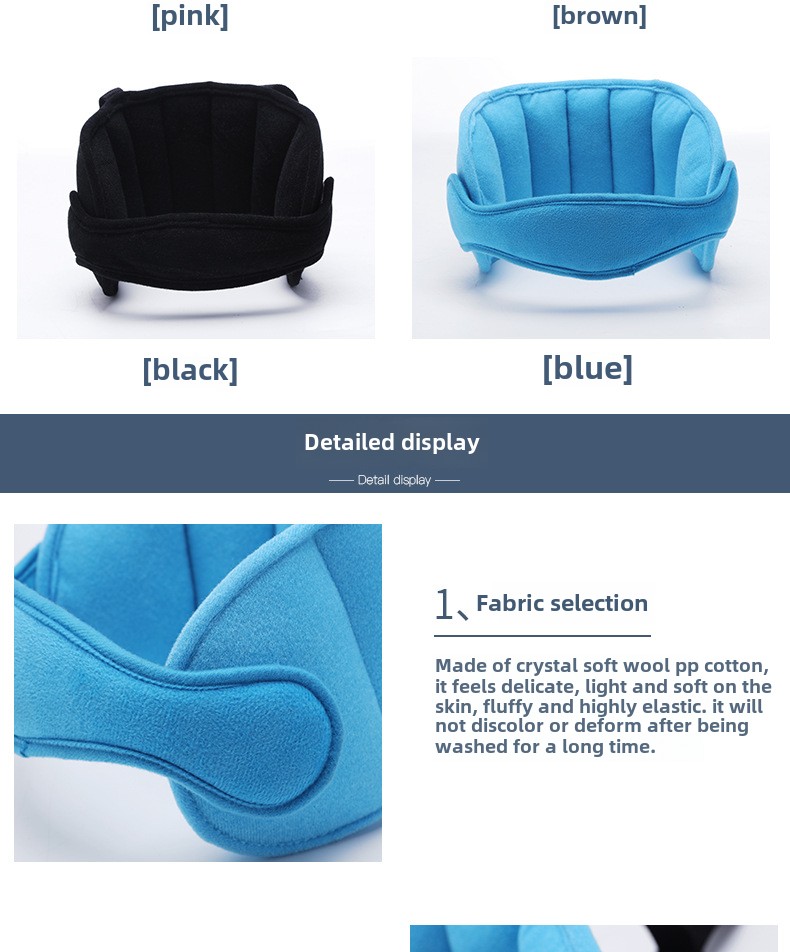 Child Safety Seat Head Rest Baby Head Fixing with Sleep Aid with Car Travel Artifact Headrest
