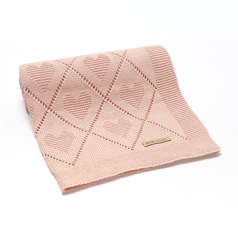 Coperte per bambini Super Soft Neonato in cotone lavorato a maglia Mese Passeggino Nursery Swaddle Wrap Trapunte 90 * 70 cm Infantile Ragazzo Ragazza Copertine per dormire