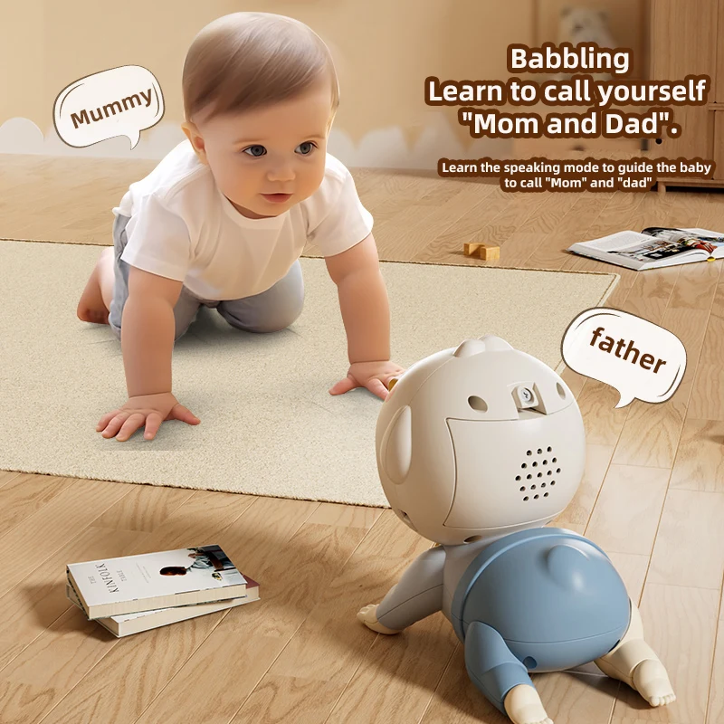 crawling doll baby toy with music, ,learning crawling guidance and head up train Children's vocal toys and baby interactive ing