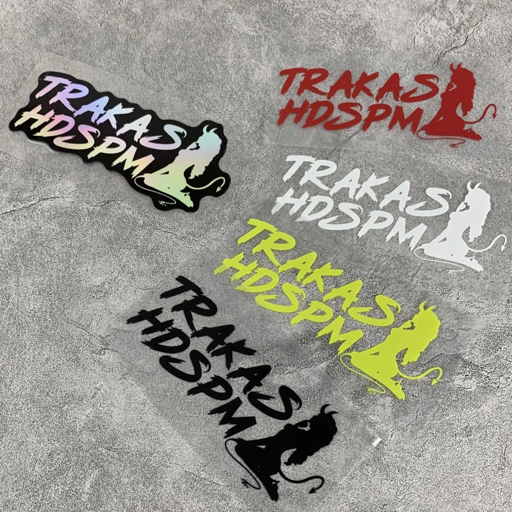 Trakas hdspm-面白い防水オートバイステッカー、オートバイのフロントフェアリング、燃料タンク、diy車の窓のボディ、耐久性のあるビニールデカール、1個