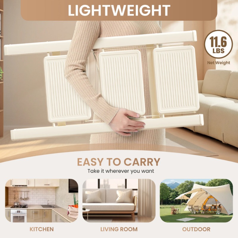 Escalera de espiga de acero al carbono gruesa telescópica plegable de comercio exterior para el hogar transfronteriza