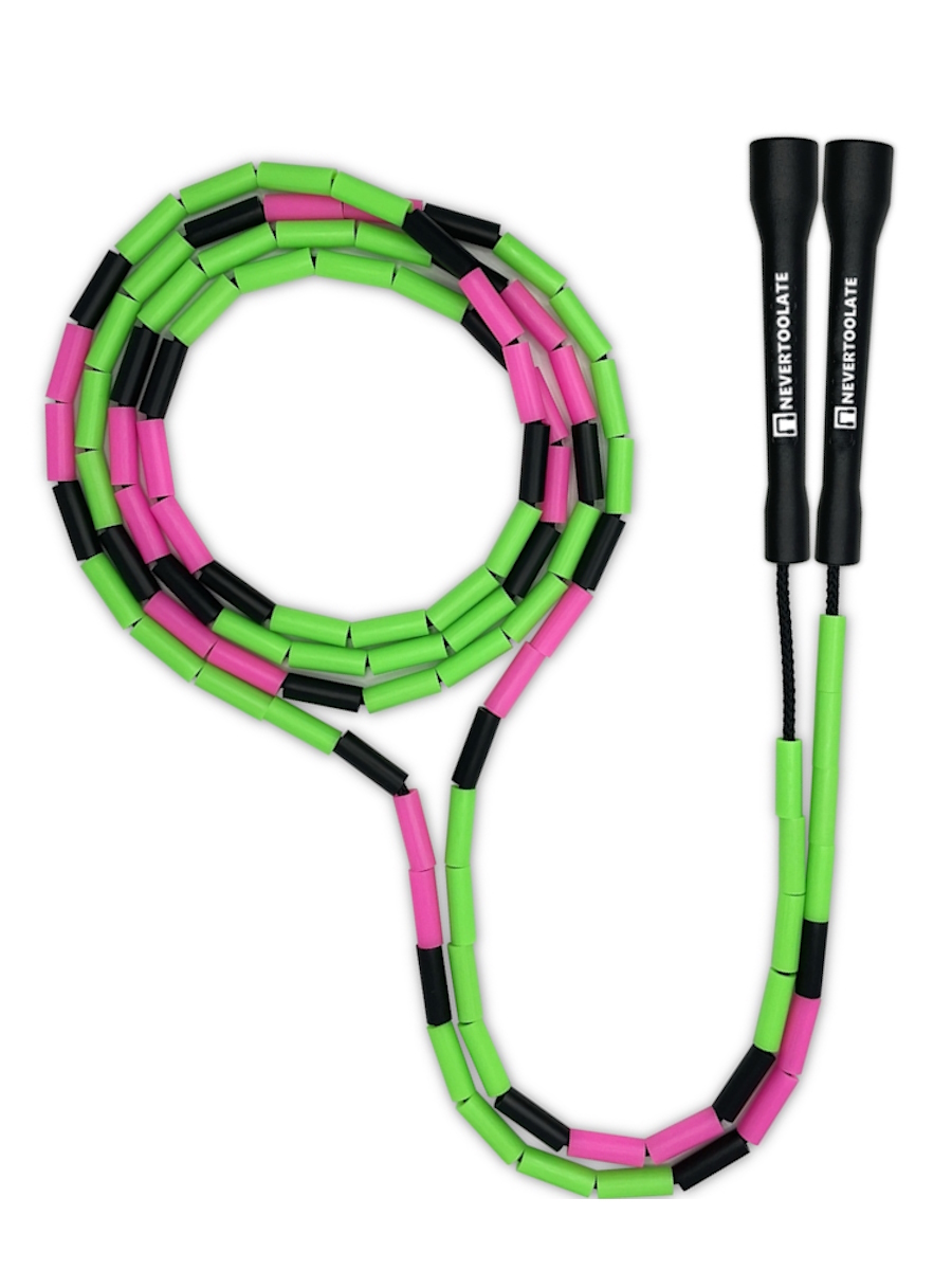 Cuentas duras de NEVERTOOLATE, entrenador elevado de estilo libre, habilidad de chris, cuerda para saltar con cuentas, mango RA, trucos de habilidades de estilo libre